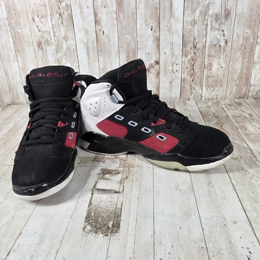 Jordan‎ 6-17-23 Mens Black White Gym Red Hybrid Basketball DC7330-006 Size 9